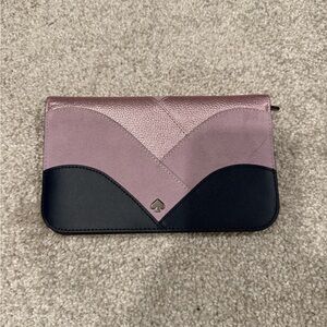 Kate Spade Mauve and Navy wallet/clutch